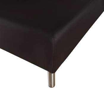 Formsydda lakan 90x220 cm - Svart - 100% Bomull - Faconlagen för madrass - Night & Day