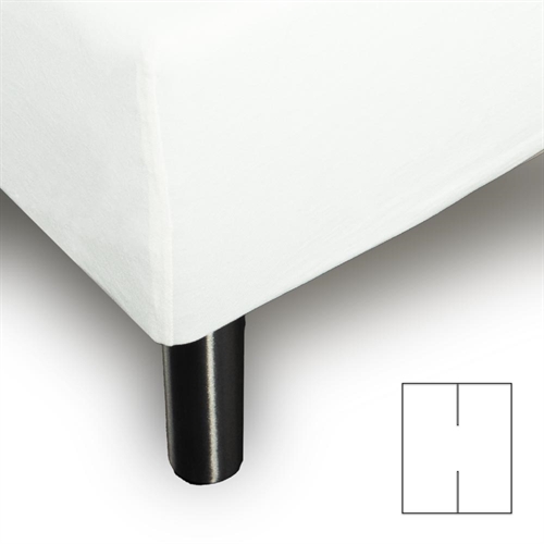 Splitlakan - H-split - 180x200 cm - Vit - 100% Bomull jersey - Formystt lakan för höj- och sänkbar säng