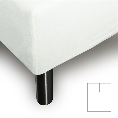 Splitlakan - U-split - 180x200 cm - Vit - 100% bomull jersey - Formsydda lakan för höj- och sänkbar säng