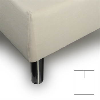 Formsydda lakan med U-split - 180x200 cm - Sandfärgat - 100% Bomulls jersey lakan - Formsydda lakan för höj- och sänkbar säng