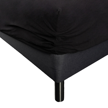 Formsydda lakan 90x200 cm - Svart jerseylakan - IN Style formsytt lakan