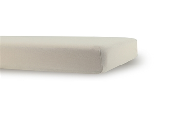 Lakan till barnvagn - 36x98 cm - Sandfärgat formsytt lakan - 100% bomull - formsytt lakan till barnvagnsmadrass