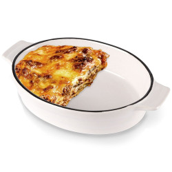 Ovnsform i porselen til lasagne og grateng