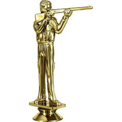 Plastfigur som skyter lang pistol - f1692/g f49/g