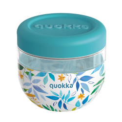 Quokka Bubble Food Jar - Plastmatbeholder / matboks 770 ml (Akvarellblader)