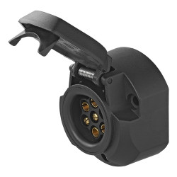 Sokkel 7+1-pins PVC