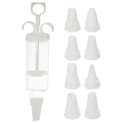 Spray med 9 dyser for dekorering av bakevarer