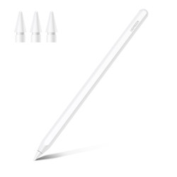 Stylus for iPad-nettbrett med trådløs lading hvit