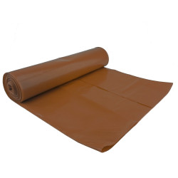 Tykke avfallsposer, 50 mikron. slitesterk rull 25 stk. - brun 120L