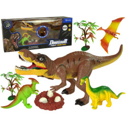 Tyrannosaurus Rex lekesett med lyd, lys og tilbehør
