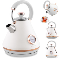 Vannkoker med termometer 1,7L BD-701 Hvit
