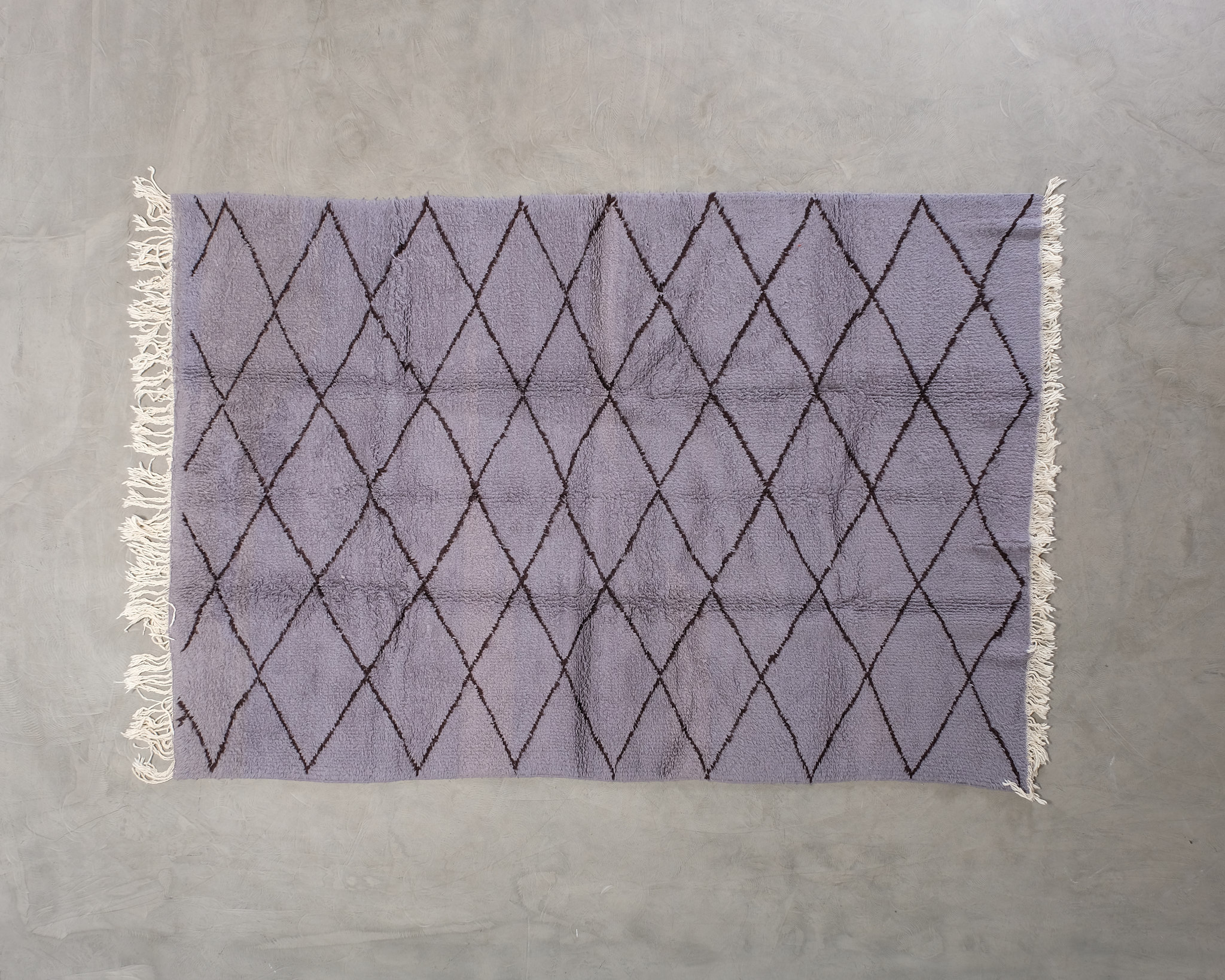 Beni Ourain matta grå 210 x 310 cm