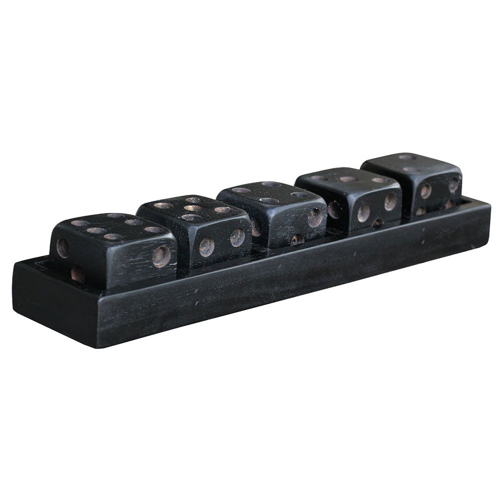 Artwood, Dice Game Dekoration Svart