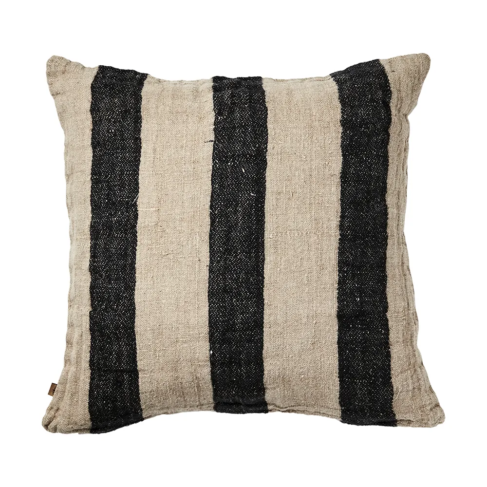 Affari of Sweden, SIGNE kuddfordral randigt svart/natur