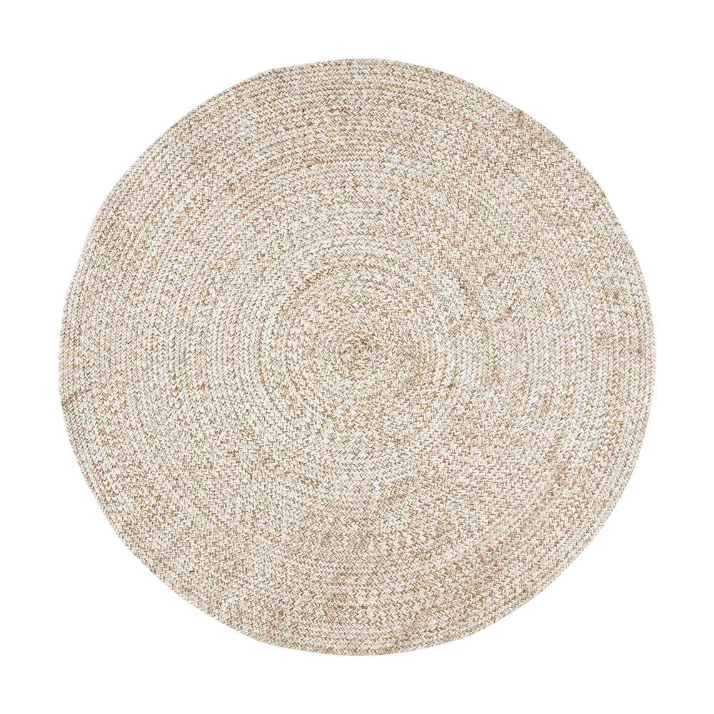 Affari of Sweden, JUNI matta natur/vit Ø150 cm