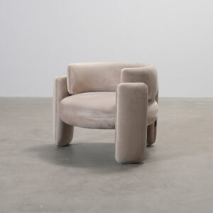 Richmond Interiors sammetsfåtölj beige