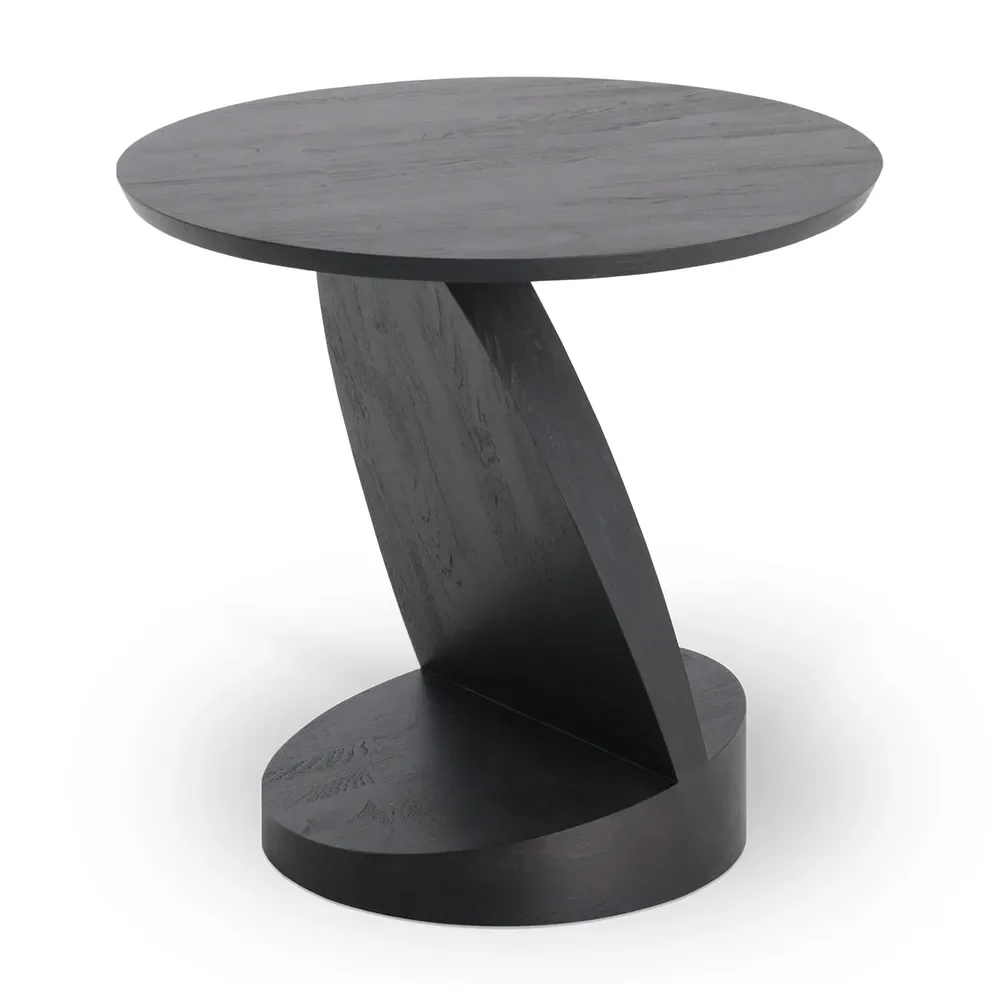 Ethnicraft, Oblic Sidobord Svartlackad teak