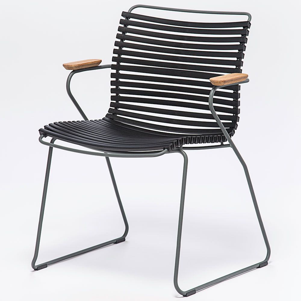 Houe, Click karmstol svart aluminium
