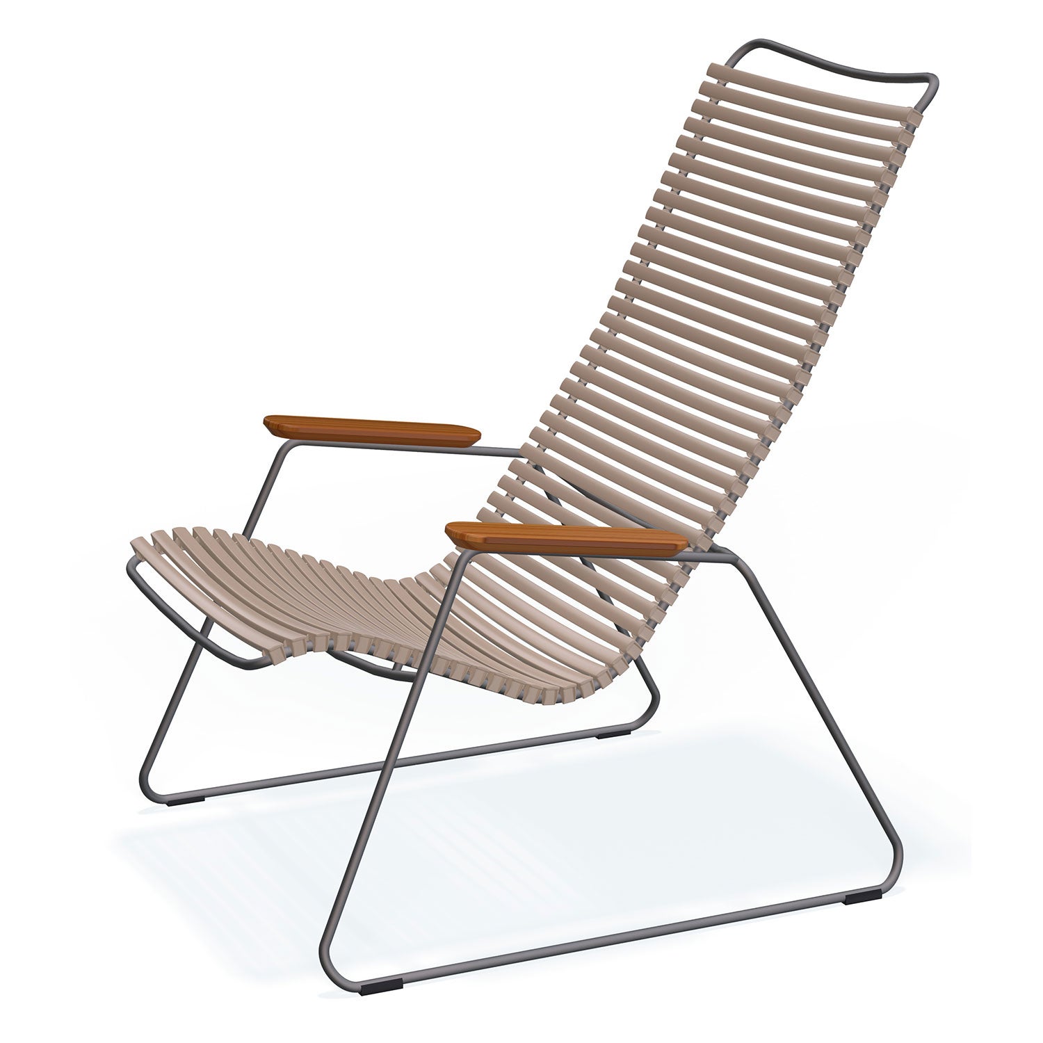 Houe, Click loungefåtölj sand lamella bamboo