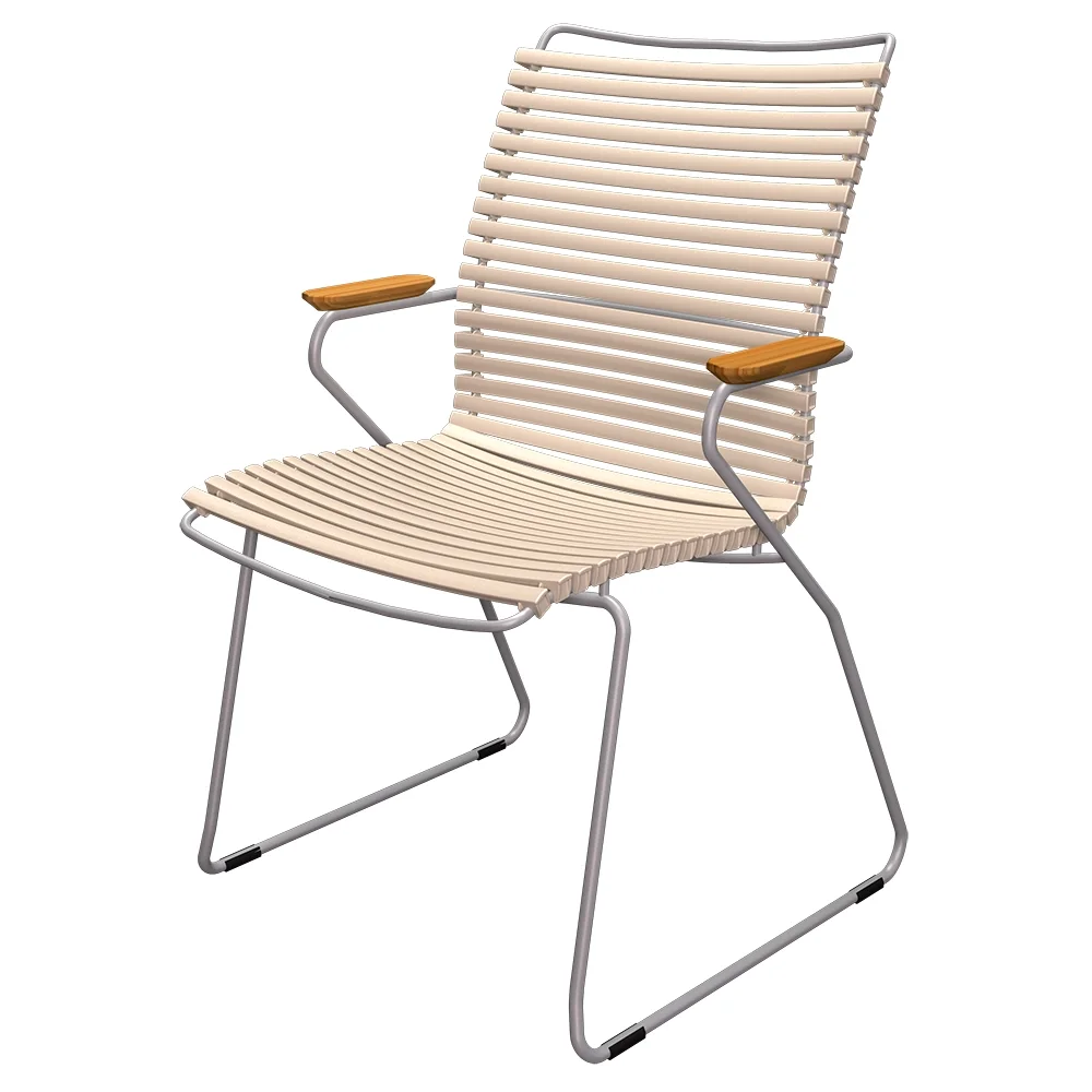 Houe, CLICK Karmstol hög rygg beige