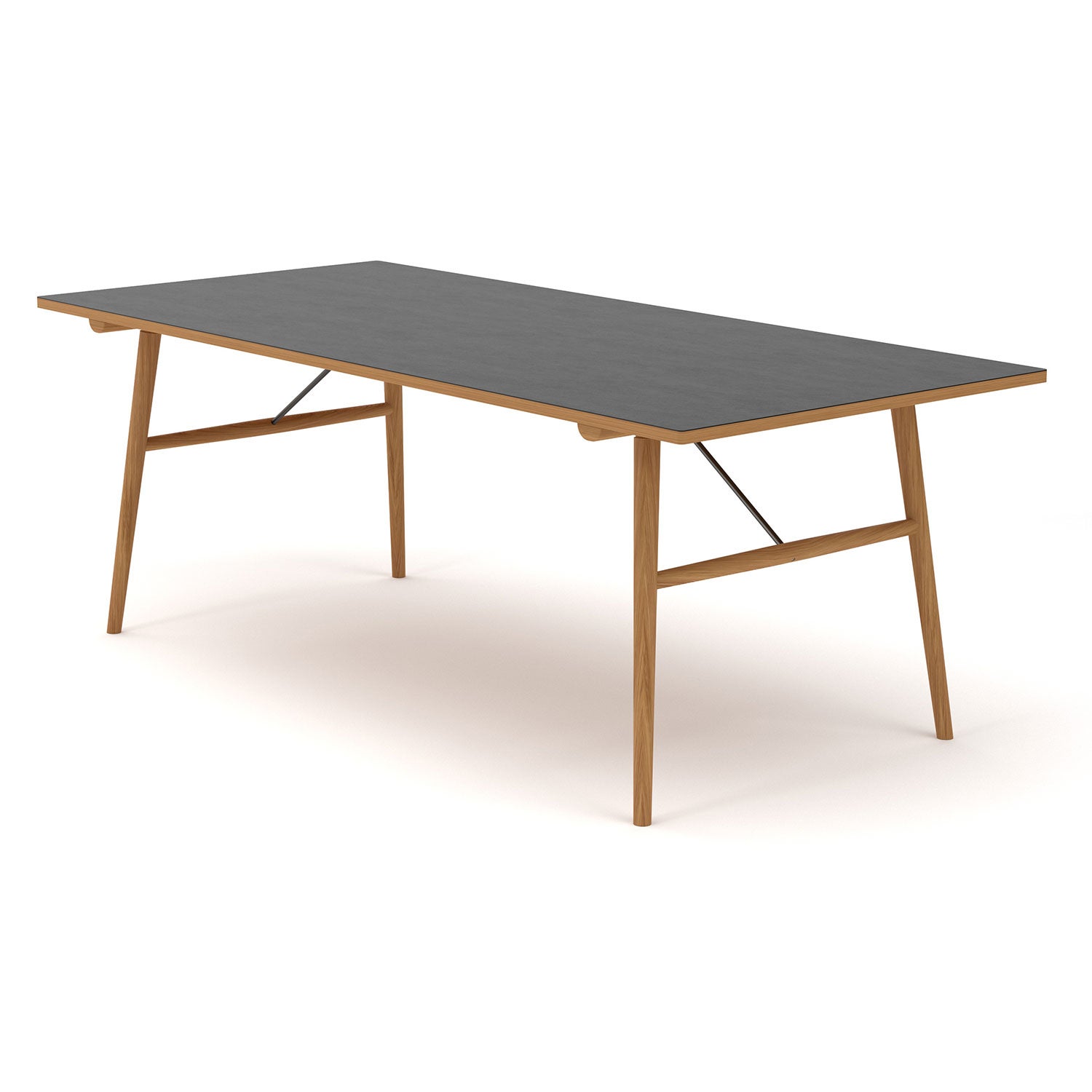 Houe, Hekla bord 208x95cm svart oljad ek