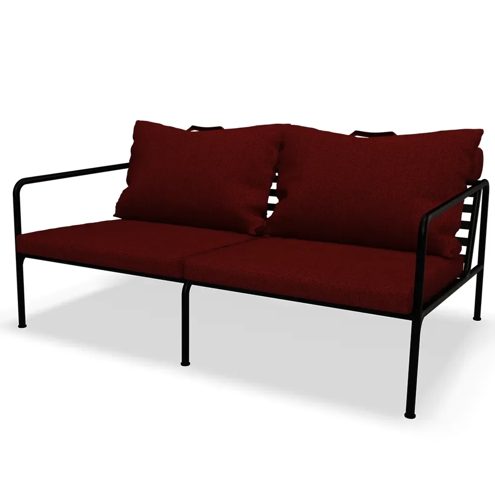 Houe, Avon 2-sits soffa Scarlet/Black