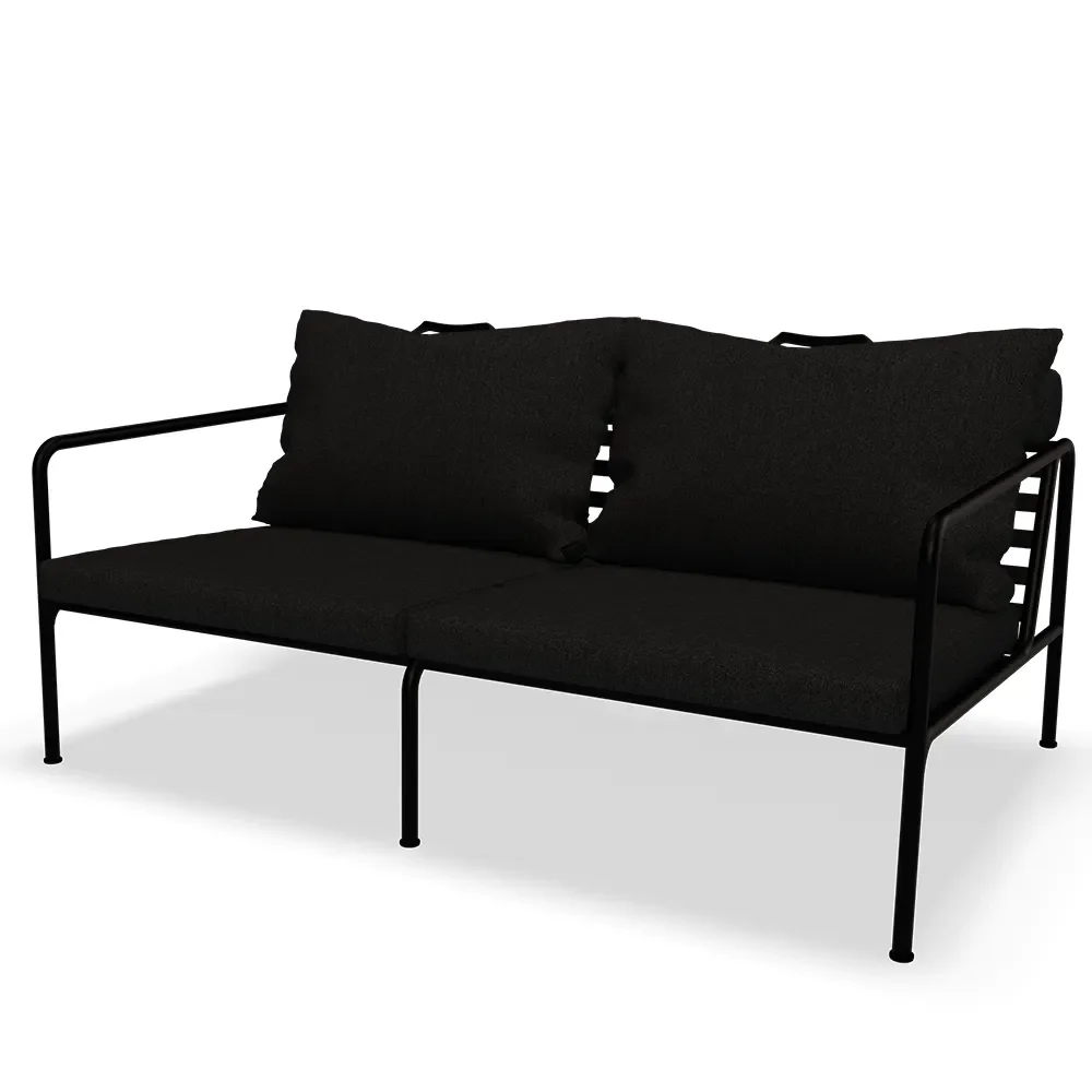 Houe, Avon 2-sits soffa Dark Grey/Black
