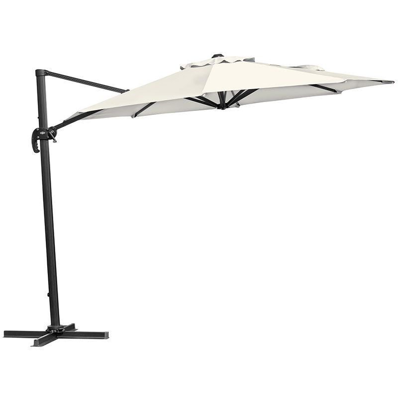 Brafab, Linz frihängande parasoll 300 cm Grå/Khaki