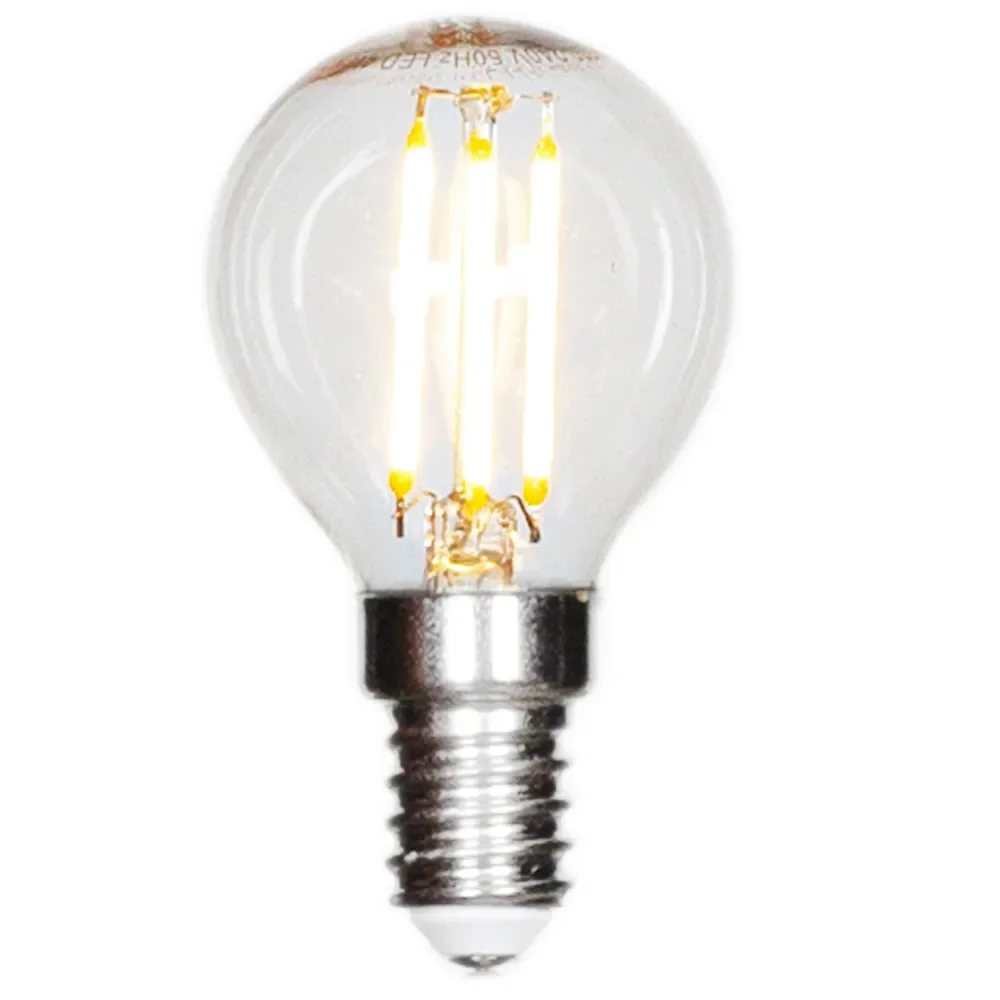 by Rydéns, Filament ljuskälla LED dimbar klot E14 4W Ø45mm Transparant