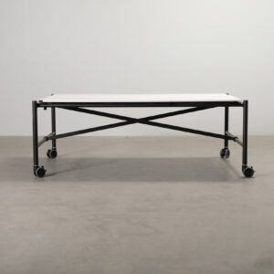 Vitra Comma arbetsbord 125 x 205 cm vit / svart