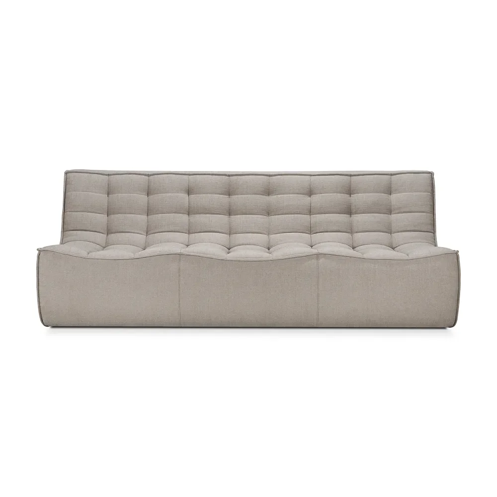 Ethnicraft, N701 3-sits soffa Ecru