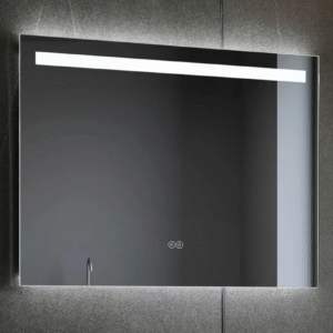 Badrumsspegel med LED-belysning och anti-fog-funktion 80 x 60 cm