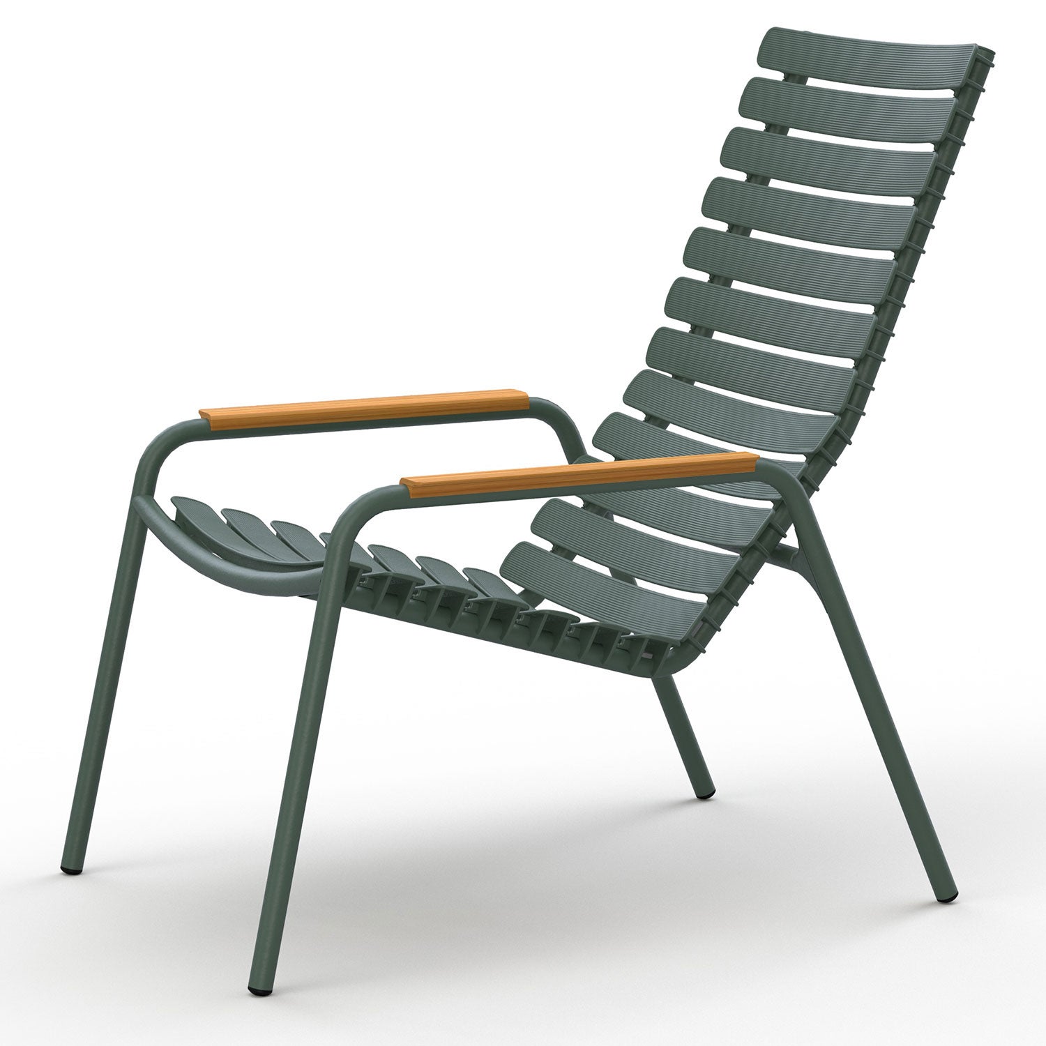 Houe, Reclips loungestol Grön aluminium