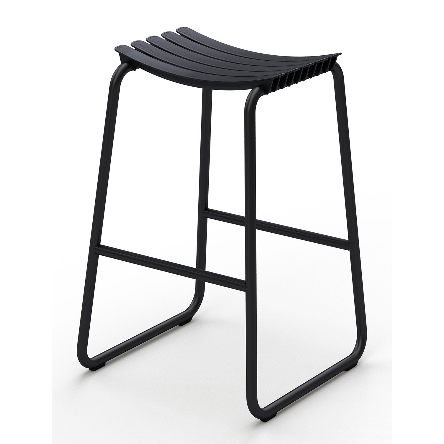 Houe, Reclips barstol svart aluminium