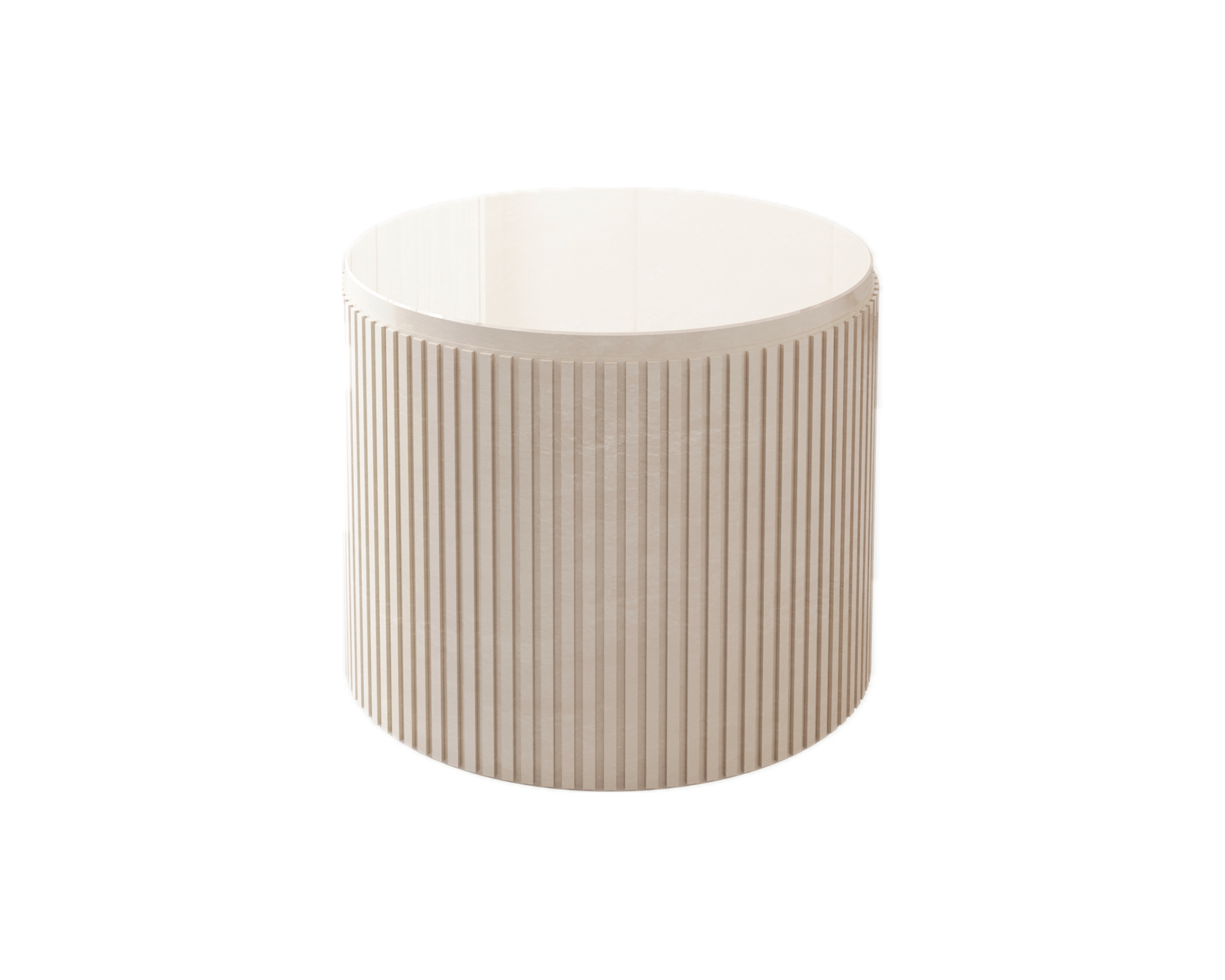Ruth & Joanna Block sidobord beige marmor