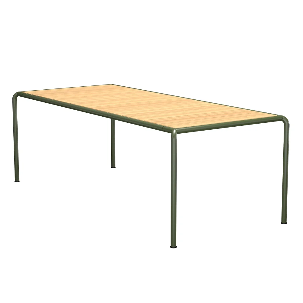 Houe, AVANTI Matbord 222x98 cm furu/olivgrön