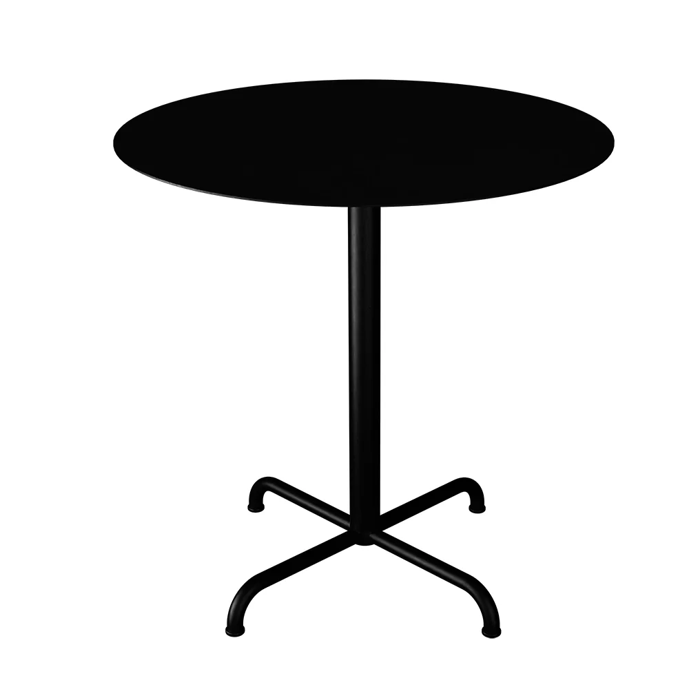 Houe, PICO Cafébord  Ø74 cm, 4 ben bas Svart