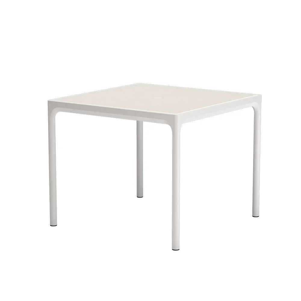 Houe, FOUR aluminiumbord 90x90 cm vit