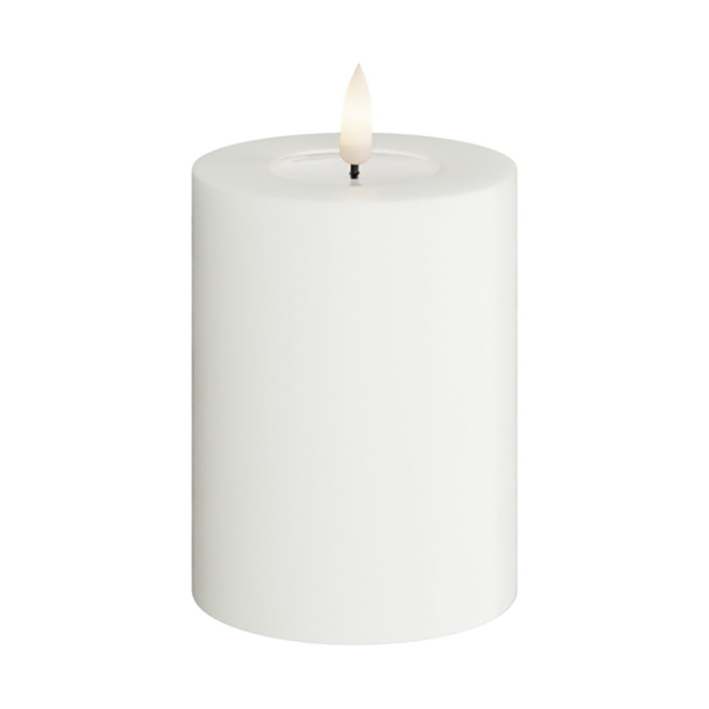 Deluxe Homeart, LED blockljus 7,5x10 cm vit