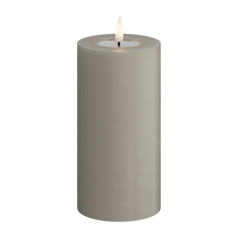 Deluxe Homeart, LED blockljus 7,5x15 cm sand