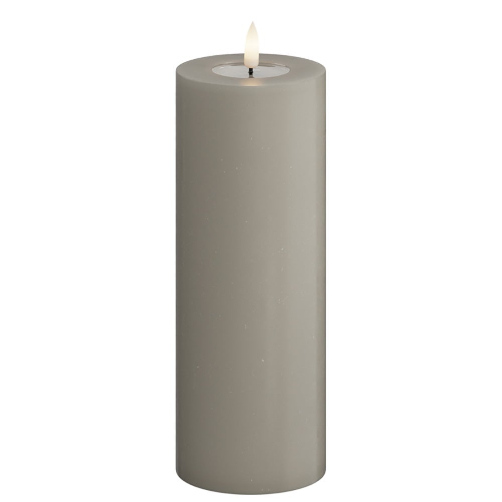 Deluxe Homeart, LED blockljus 7,5x20 cm sand