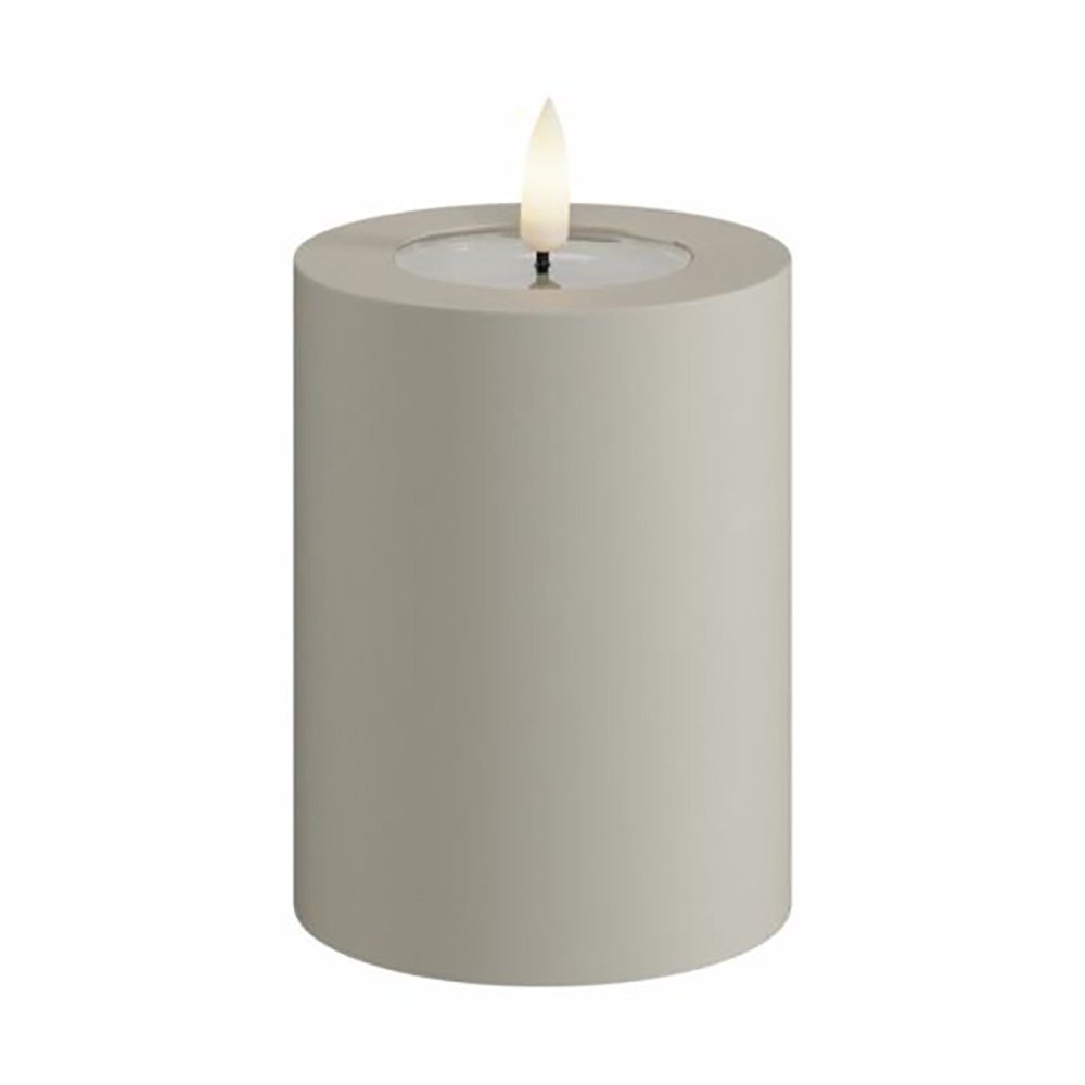 Deluxe Homeart, LED blockljus utomhus  7,5x 10 cm sand