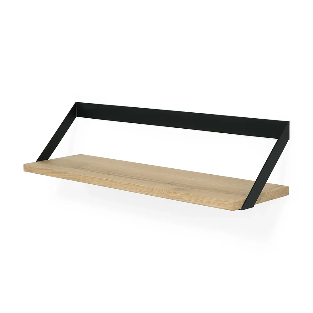 Ethnicraft, Ribbon Hylla 70x20 cm Ek/Svart metall