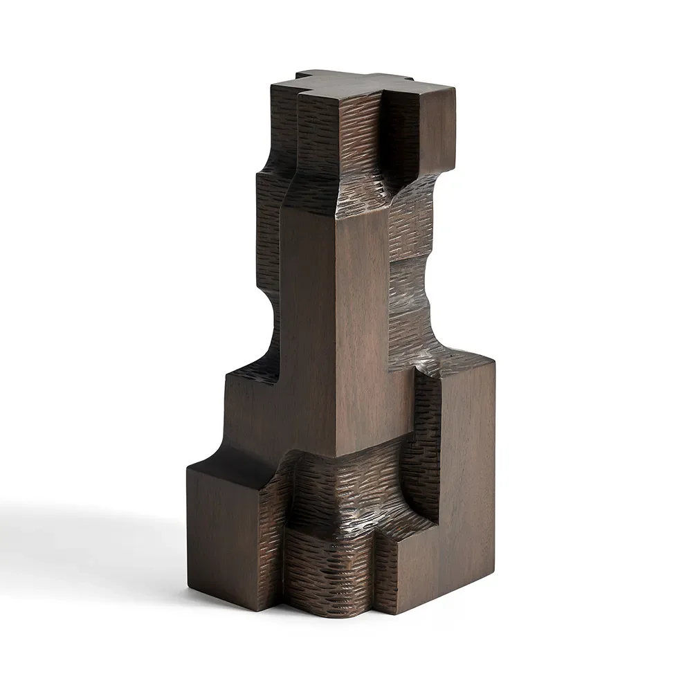 Ethnicraft, Block Organic skulptur espressolackad mahogny