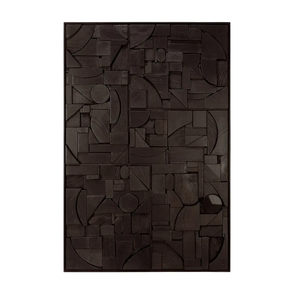Ethnicraft, Bricks Väggdekor 90x60 cm Svart