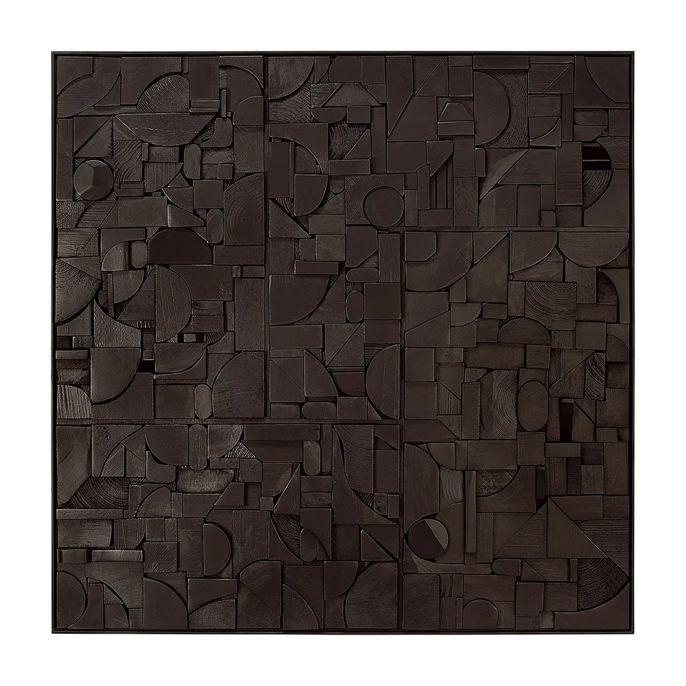 Ethnicraft, Bricks Väggdekor 100x100 cm Svart