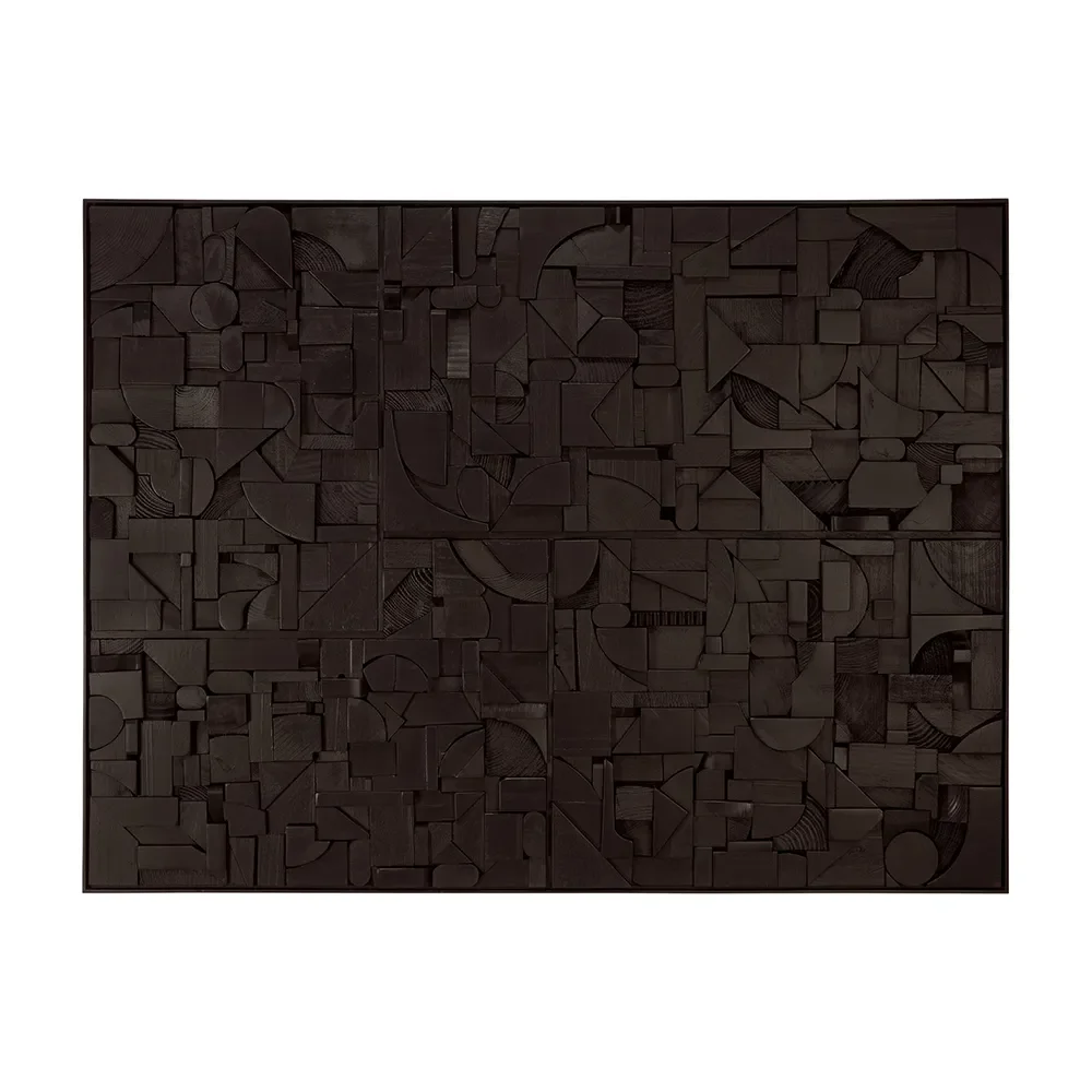 Ethnicraft, Bricks Väggdekor 120x90 cm Svart