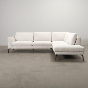 Bruce 4-sits hörnsoffa med divan ljusbeige