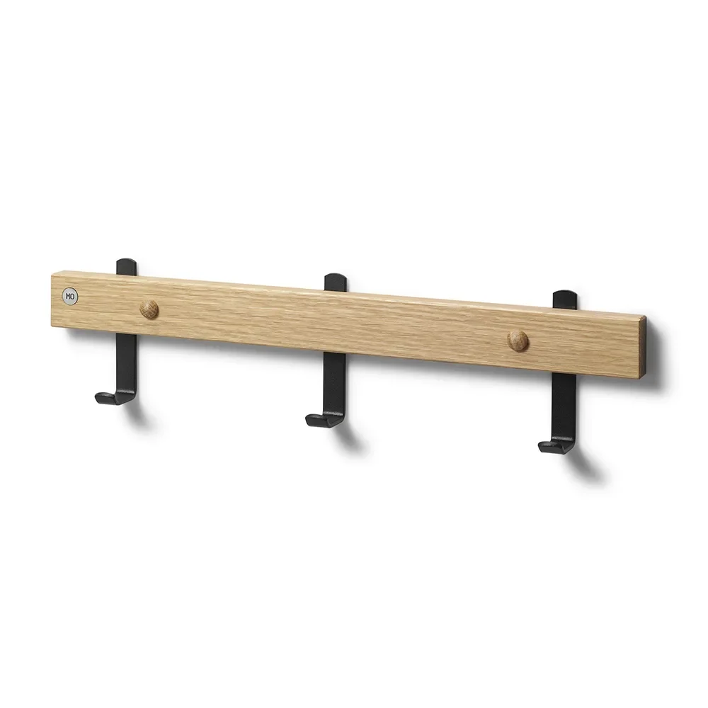 Oscarssons Möbel, Nadja Kroklist 40 cm Lackad Ek/Mattsvart stål
