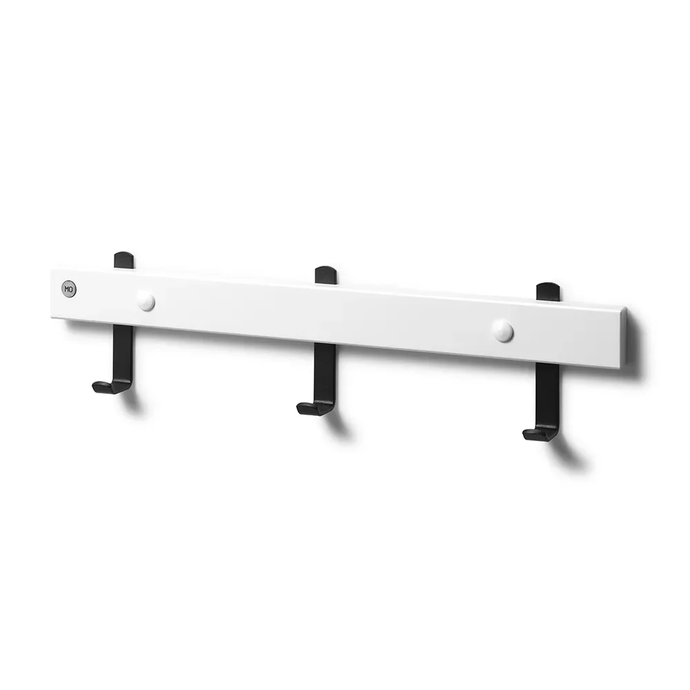 Oscarssons Möbel, Nadja Kroklist 40 cm Vitlackad Björk/Mattsvart stål